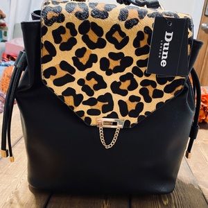 NWT dune London cheetah backpack